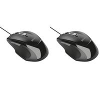 Trust Voca Comfort Souris Filaire (800/1200/1600/2400 PPP) Noir (Lot de 2)