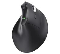 Trust Souris Ergonomique Vyran 26107 – Sans fil Bluetooth + 2.4 GHz, Verticale, Noir