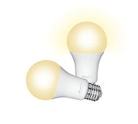 Trust WIFI E27 Ampoule Connectée Compatible avec Alexa et Google Home, Ampoule Dimmable E27 Sans Hub, 2.4GHz Lampe LED WiFi, Lumière Blanche Chaude à Froide - Lot de 2
