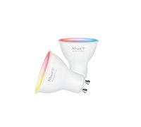 Trust WiFi GU10 Ampoule Connectée - Compatible Alexa et Google Home, LED Couleur Sans Hub, 2.4GHz Lampe WiFi, Spotlight Blanc et Couleur - Lot de 2