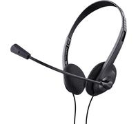 Trust Wired Stereo Headset 24659 Black with Microphone for Music and Calls (casque stéréo filaire 24659 noir avec microphone pour la musique et les appels)