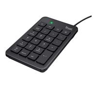 Trust Xalas Pavé Numérique Filaire USB, Plug & Play, 23 touches, Mini Clavier Numérique Pour PC / Ordinateur Portable - Noir