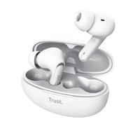 Trust Yavi Ecouteurs Bluetooth sans Fil in Ear, 2 Microphones ENC, Blanc