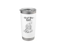 Trust Your Gut Cadeau de brasseur Kombucha Gobelet isotherme en acier inoxydable double paroi