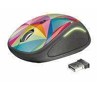 Trust Yvi FX Souris Optique sans Fil compacte pour Ordinateur avec éclairage LED - Multicolore