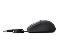 Trust Yvi Retractable - Souris - optique - filaire - noir Noir G