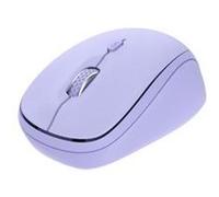 Trust Yvi+ - Souris - compact, multi-appareil - droitiers et gauchers - optique - 3 boutons - sans fil - 2.4 GHz, Bluetooth 5.0 - récepteur sans fil USB - violet G
