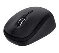 Trust Yvi+ - Souris - compact, multi-appareil - droitiers et gauchers - optique - 3 boutons - sans fil - 2.4 GHz, Bluetooth 5.0 - récepteur sans fil USB - noir