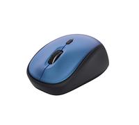 Trust Yvi+ Souris sans fil Optique 2.4GHz 8m 1600 DPI 4 Boutons Noir/Bleu ABS, 1 pile AA (autonomie 12 mois) Compatible Windows/macOS/ChromeOS