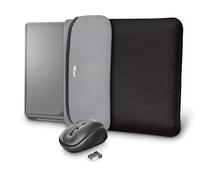 Trust Yvo - Housse d'ordinateur portable - 15.6" - noir - avec Trust Yvo Wireless Mouse Noir