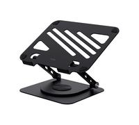 Trust Support ordinateur portable Zeff – Ergonomique, rotation 360°, hauteur réglable, noir