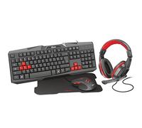 Trust Ziva 4-in-1 USB Nordic Noir - Claviers (Standard, avec Fil, USB, Noir, Souris Incluse)