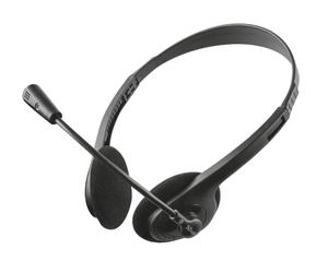 Trust ZIVA CHAT HEADSET Casque Avec fil Arceau Appels/Musique Noir