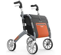 TrustCare Déambulateur Let's Shop pliable en aluminium - Hauteur de poignée de 76 cm à 95 cm - Hauteur d'assise : 60 cm - Charge maximale : 130 kg