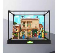 TRUSTFAR Vitrine en acrylique anti-poussière conçue pour LE-GO 21324 Sesame Street Building Block Model, boîte transparente, boîte de présentation compatible avec Le-go 21324 (sans modèle)
