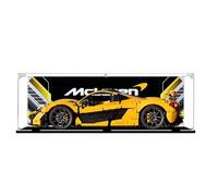 TRUSTFAR Vitrine en acrylique anti-poussière conçue pour LE-GO 42172 McLar-en P1 Hyperca-r Modèle de blocs de construction Boîte transparente compatible avec Le-go 42172 (sans modèle) (base noire)