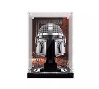 TRUSTFAR Vitrine en acrylique anti-poussière conçue pour LE-GO 75328 The Mandalo-rian Helmet Building Block Model, boîte transparente, boîte de présentation compatible avec Le-go 75328 (sans modèle)