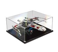 TRUSTFAR Vitrine en acrylique anti-poussière conçue pour LE-GO 75355 X-Wing Fighter Building Block Model, boîte transparente, boîte de présentation compatible avec Le-go 75355 (sans modèle) (base