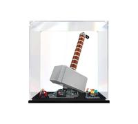 TRUSTFAR Vitrine en acrylique anti-poussière conçue pour LE-GO 76209 Modèle de bloc de construction Marteau de Thor, boîte transparente, boîte de présentation compatible avec Le-go 76209 (sans modèle)