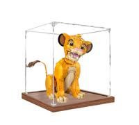 TRUSTFAR Vitrine en acrylique anti-poussière conçue pour Lego 43247 modèles de blocs de construction du Roi Lion - Boîte de rangement transparente compatible avec Lego 43247 (3 mm, sans modèle) (base