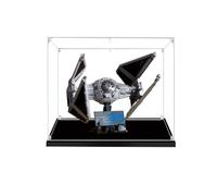 TRUSTFAR Vitrine en Acrylique pour Lego 75382 St/AR-WA/RS TIE Interceptor Aircraft - Anti-poussière - Transparent - Compatible avec Lego 75382 (modèle Non Inclus) (2 mm)