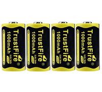 TrustFire 17335 Batterie Li-ion rechargeable 1000 mAh 3 V (4 x batterie)