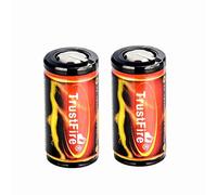 TrustFire Batterie Li-ion 18350 3,7 V 1200 mAh Circuit de protection PCB (2 x Flat Top)