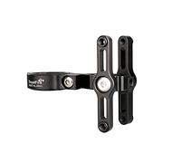 TrustFire HE07 Support de vélo de vélo de Montagne Support de vélo de Route pour 2 X Bouteille d'eau Porte-bidon Porte-Guidon Adaptateur en Aluminium Multifonctionnel - Noir, Bleu et Rouge