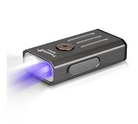 TrustFire Lampe de Poche LED Ultra Lumineuse Mini X Pour Enfants - Petite UV Porte-clés Rechargeable Gris