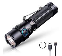 TrustFire MC3 Lampe de poche LED max. 2500 lm avec batterie Li-ion 21700 et chargeur USB magnétique au cou rechargeable