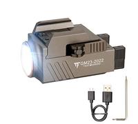 TrustFire Mini Pistolet Lampe Militaire Tactique GM23 800LM LED Lampe Militaire Lumière Allume Lampe de poche à dégagement rapide brillant,Compatible avec Rail Pictinny glock 17/19/20/22pour Chasse