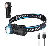 TrustFire MT15 Lampe Frontale Rechargeable, 1000 Lumens LED, Portée de 150M, Lampe de Tête 5 Modes, Étanche IPX8, Multifonctionnelle pour Camping, Randonnée, Course à Pied et Urgences