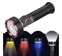 TrustFire TC50 Lampe torche super brillante, 5100 lm 500 m, rechargeable type C, éclairage bidirectionnel 4 couleurs LED, lampe multifonction pour camping, base magnétique pour camping, urgences et