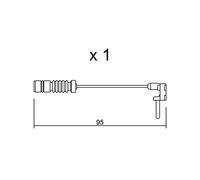 Trusting su-011 Indicateur d'usure de plaquettes de frein