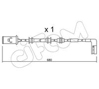 Trusting SU-093 Indicateur d'usure de plaquettes de frein