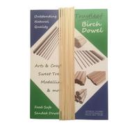 Trustleaf Lot de 10 chevilles en bois de bouleau 4 mm x 30 cm