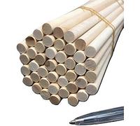 Trustleaf Lot de 5 chevilles en bois de bouleau 10 mm x 300 mm
