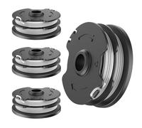 TRUSTLIONTEK Bobine de fil de rechange, compatible avec la batterie Parkside LIDL PRTA 20-Li C3 A1B2 PRT 550 A1 A3 PRT 300 A1, pièces de rechange pour coupe-bordures. (4 bobines de fil)