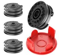 TRUSTLIONTEK Bobines de fil pour coupe-bordure Bosch ART 36-36 LI, ART24/24+, ART 27/27+, ART 30/30+, bobine de rechange F016800351 (4 bobines de fil + 1 couvercle de bobine)