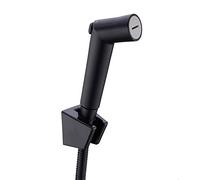 TRUSTMI Ensemble de pulvérisateur de bidet de toilette (avec support et tuyau), douche musulmane, rinçage des couches en tissu, Kit de douche Shattaf, noir mat