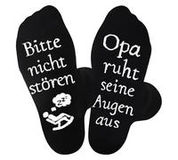 Trustnice Chaussettes d'anniversaire pour papa avec inscription en allemand « Ich bin nicht Am Schlaf Ich Ruhe Nur Meine Augen aus, Lustige Socken für Opa Männer Weihnachts Erntedankfest Vatertag