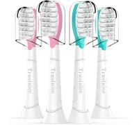 Trustnice Lot de 4 mini brosses de rechange, compactes, pour Philips Sonicare kids, compatibles avec les brosses à dents Philips Sonicare pour enfants à partir de 7 ans et plus