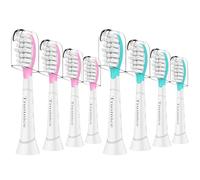 Trustnice Lot de 8 mini brosses de rechange, compactes, pour Philips Sonicare kids, compatibles avec les brosses à dents Philips Sonicare Snap-on, à partir de 7 ans et plus