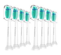 Trustnice Tête de Brosse Compatible avec Philips Sonicare 3100 7100 4100, Brossette de Rechange pour Philips Sonicare Manches Snap-On, Lot de 8