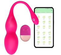 Trustown APP Vibromasseur œuf Vibrant Bullet Télécommande Portable Stimulation du point G Silicone souple Étanche Rechargeable Sex toys pour femmes et couples