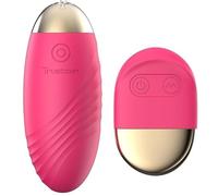 Trustown Bullet Vibrateur & Vibrateur à Oeuf à Télécommande, Massager Portable en Silicone Doux avec 10 Modes de Vibration, Rechargeable, Jouet pour Adultes Etanche pour Femmes et Couples