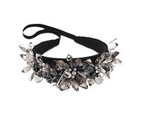 TRUSTTWO Magnifique bandeau strass polyvalent cristal baroque grande fleur particules transparentes bandeau de voyage géométrique The New