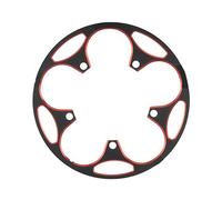 TRUSTTWO Vélo de route 130BCD 50T-54T 56T-60T aluminium pédalier plaque de protection monodisque roue à chaîne engrenage protecteur couverture pièces de vélo The New ( Size : 50T-54T , Color : RED_130