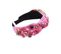 TRUSTTWO Vintage vert mode cheveux accessoires large côté bandeau mélange cristal baroque bandeau centre croix chapeaux ajustement for les femmes Weddi The New(1)