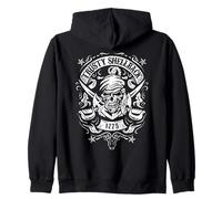 Trusty Shellback Crâne et épées Equateur Crossing Naval Art Sweat à Capuche